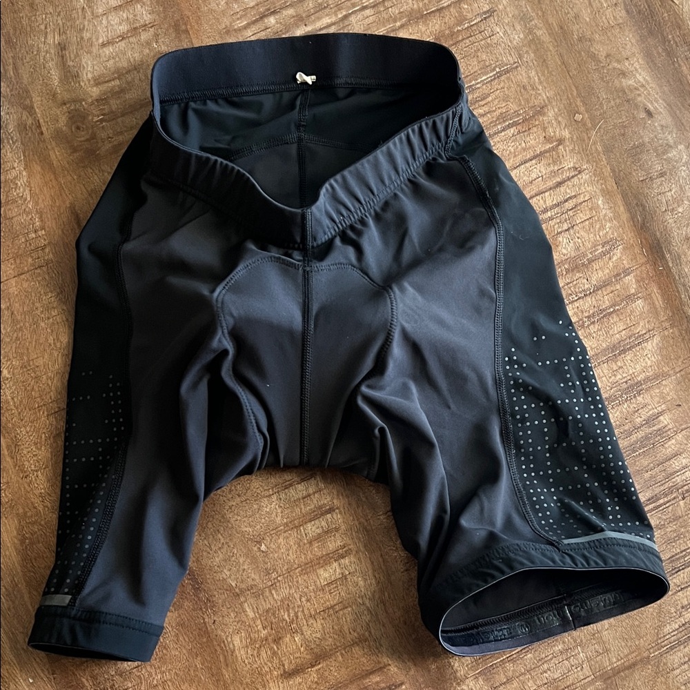 Lululemon Medium Men's Black Cycling Shorts Bib Bibs